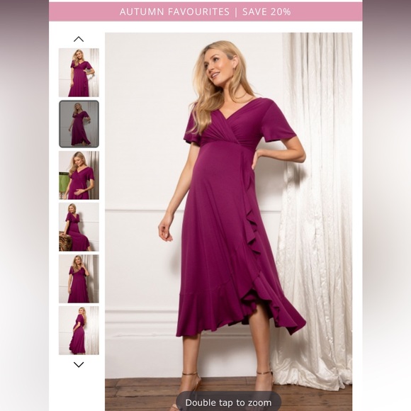 Tiffany Rose - WATERFALL MIDI MATERNITY DRESS - Picture 2 of 4